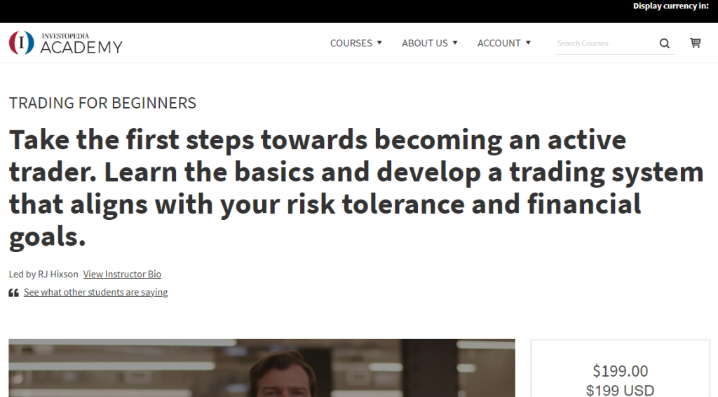 Trading for Beginners on Investopedia Academy