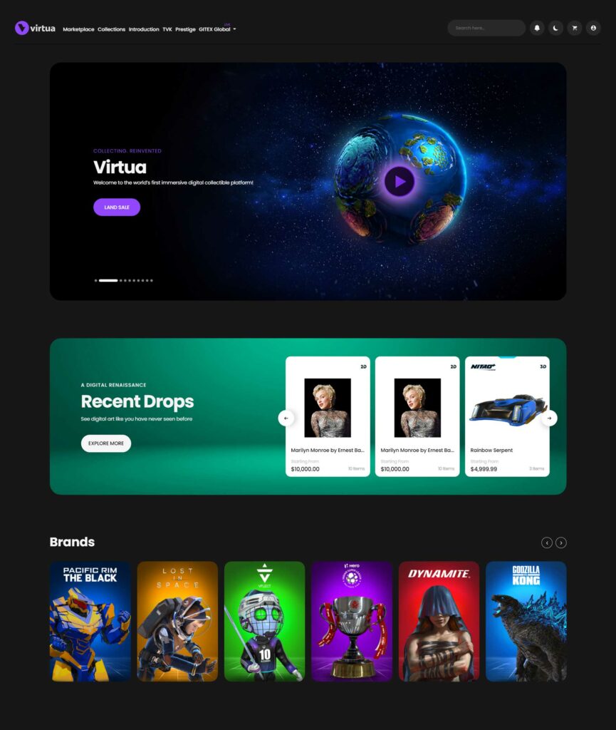 Virtua Metaverse New Marketplace